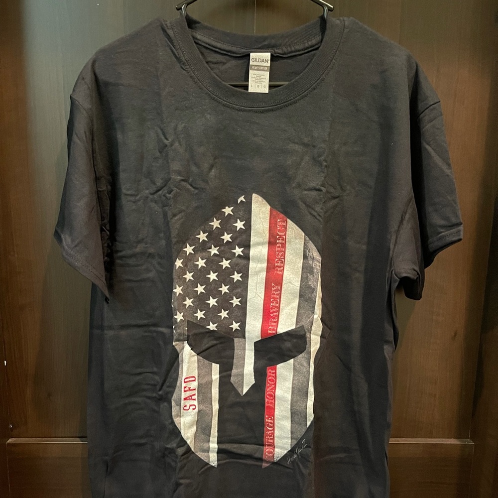 Spartan Thin Red Line SAFD tee